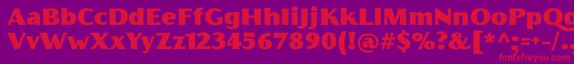 FlorentiaFatTrial Font – Red Fonts on Purple Background