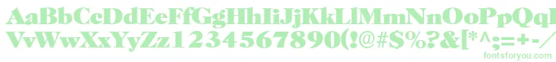 BroadviewRegular Font – Green Fonts on White Background