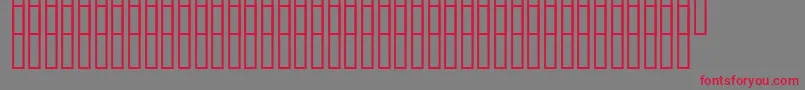 Uz10000lesフォントについての詳細 フォントUz10000les – 赤い文字の灰色の背景