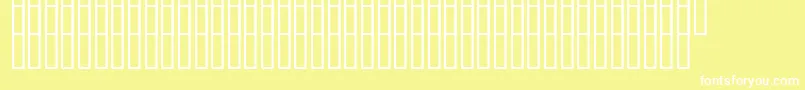 Uz10000les-Schriftart – Weiße Schriften auf gelbem Hintergrund