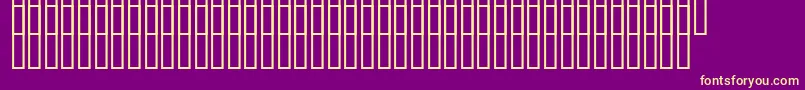 Uz10000les Font – Yellow Fonts on Purple Background