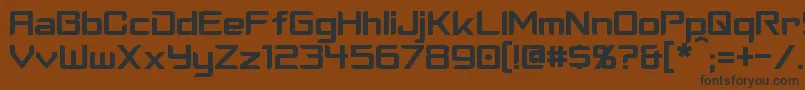 Cyberverse Font – Black Fonts on Brown Background