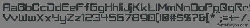 Cyberverse Font – Black Fonts on Gray Background