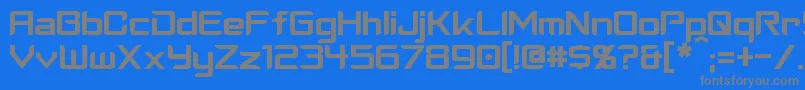 Cyberverse Font – Gray Fonts on Blue Background