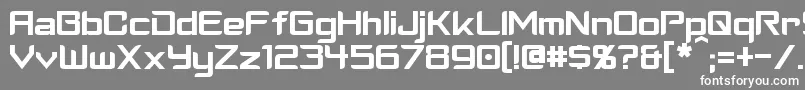 フォントCyberverse – 灰色の背景に白い文字