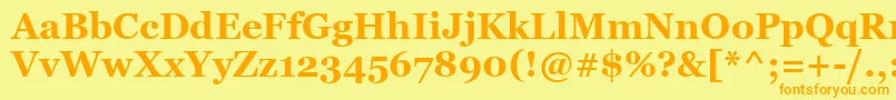 More about GeorgiaBold Font GeorgiaBold Font – Orange Fonts on Yellow Background