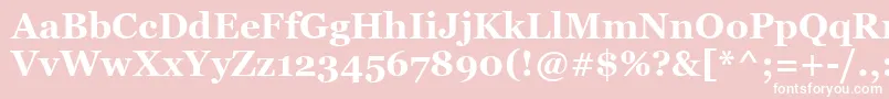 GeorgiaBold Font – White Fonts on Pink Background