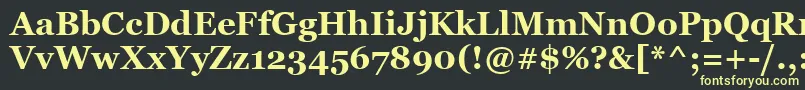 GeorgiaBold Font – Yellow Fonts on Black Background