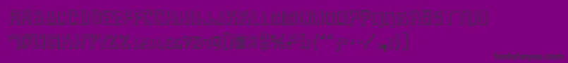 Homev2s Font – Black Fonts on Purple Background