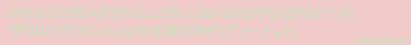 Homev2s Font – Green Fonts on Pink Background