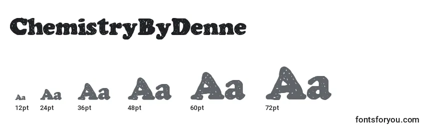 sizes of chemistrybydenne font, chemistrybydenne sizes
