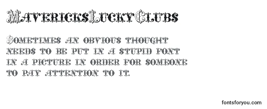 mavericksluckyclubs, mavericksluckyclubs font, download the mavericksluckyclubs font, download the mavericksluckyclubs font for free