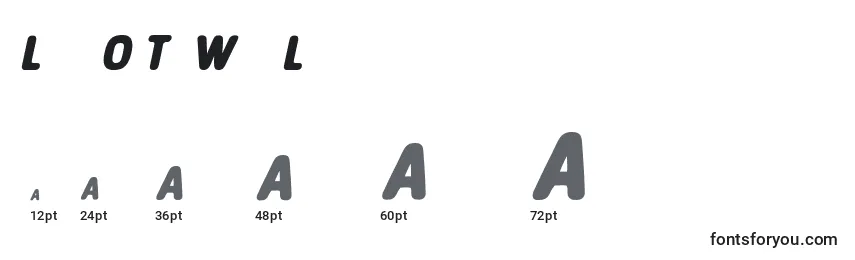 sizes of legendofthewhitelion font, legendofthewhitelion sizes