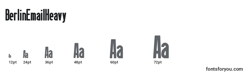 sizes of berlinemailheavy font, berlinemailheavy sizes