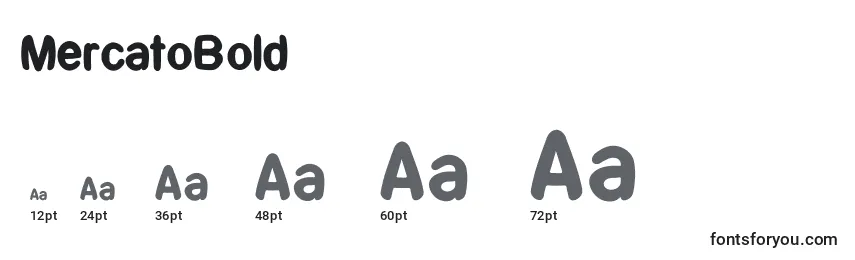 sizes of mercatobold font, mercatobold sizes