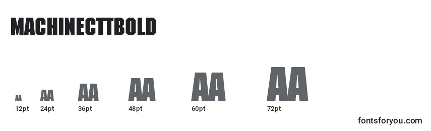 sizes of machinecttbold font, machinecttbold sizes