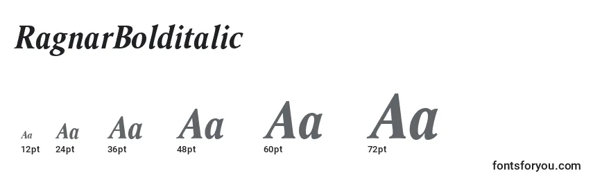 sizes of ragnarbolditalic font, ragnarbolditalic sizes