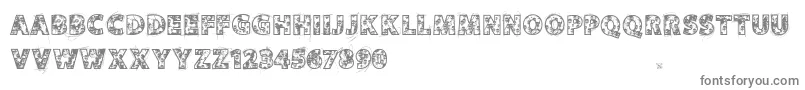 Vtksskulls Font – Gray Fonts on White Background