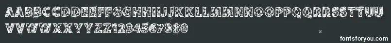 Vtksskulls Font – White Fonts on Black Background