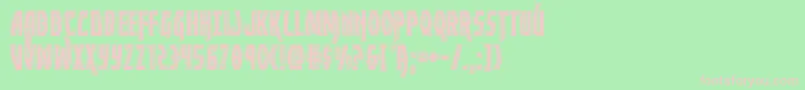 Yankeeclipperbevel Font – Pink Fonts on Green Background