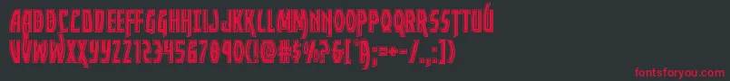 Yankeeclipperbevel Font – Red Fonts on Black Background