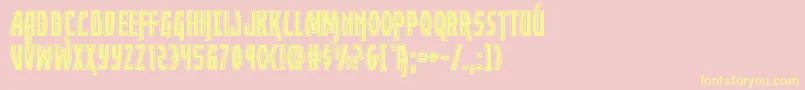 Yankeeclipperbevel Font – Yellow Fonts on Pink Background