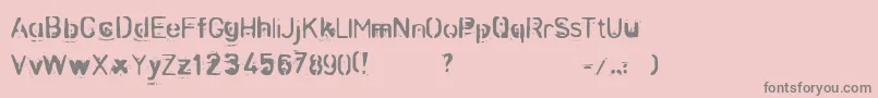 En savoir plus sur la police ZombieNoize Police ZombieNoize – polices grises sur fond rose