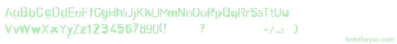 ZombieNoize Font – Green Fonts on White Background