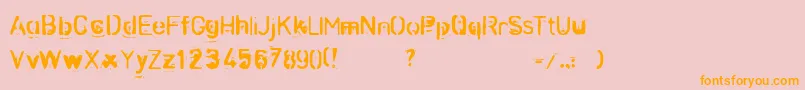 En savoir plus sur la police ZombieNoize Police ZombieNoize – polices orange sur fond rose