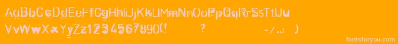 More about ZombieNoize Font ZombieNoize Font – Pink Fonts on Orange Background