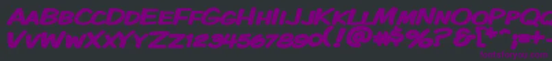Kmkdskbw Font – Purple Fonts on Black Background