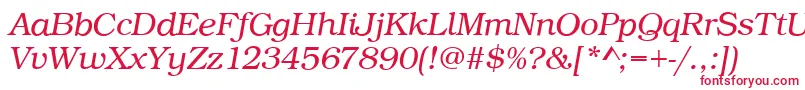 Шрифт BookLightItalic – красные шрифты