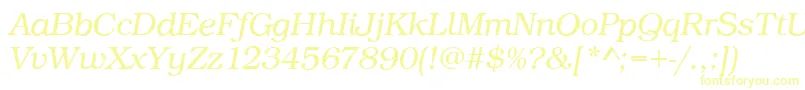 BookLightItalic Font – Yellow Fonts