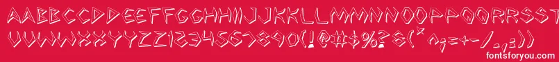 Argos2s Font – White Fonts on Red Background