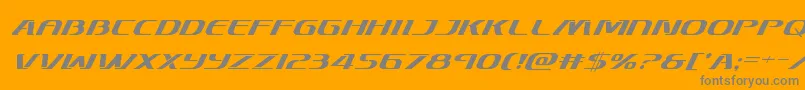 fuente Skymarshalsuperital – Fuentes Grises Sobre Fondo Naranja