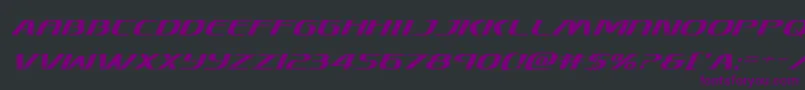 Skymarshalsuperital Font – Purple Fonts on Black Background