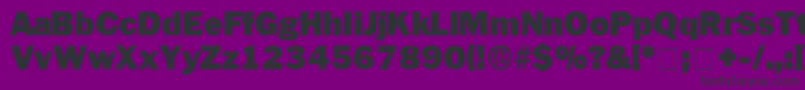 Czcionka PaschDisplaySsi – czarne czcionki na fioletowym tle