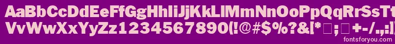PaschDisplaySsi Font – Pink Fonts on Purple Background