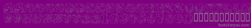 Saiba mais sobre a fonte CatCat Fonte CatCat – fontes cinzas em um fundo violeta