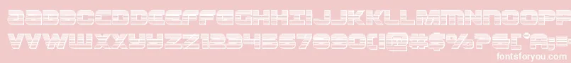 Ozdachrome Font – White Fonts on Pink Background