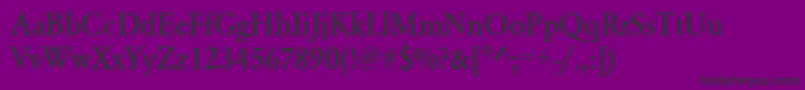 Urwgaramondtmednar Font – Black Fonts on Purple Background