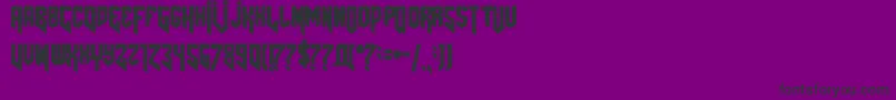 Шрифт Amazdoomright – чёрные шрифты на фиолетовом фоне