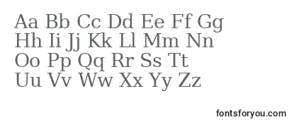 Schriftart Dejavu Serif