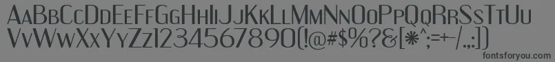 EngebrechtreEx Font – Black Fonts on Gray Background