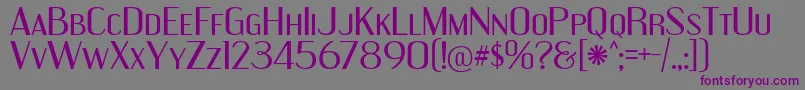 Шрифт EngebrechtreEx – фиолетовые шрифты на сером фоне