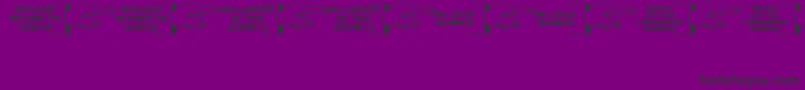 GonePostalJl Font – Black Fonts on Purple Background