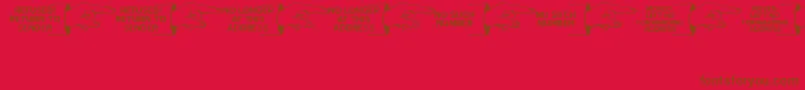 fuente GonePostalJl – Fuentes Marrones Sobre Fondo Rojo