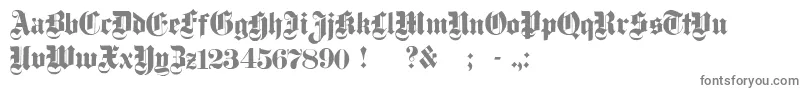 DampfplatzSolidBlack-Schriftart – Graue Schriften auf weißem Hintergrund