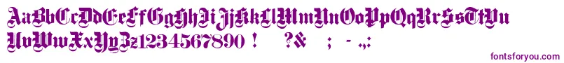 DampfplatzSolidBlack-Schriftart – Violette Schriften