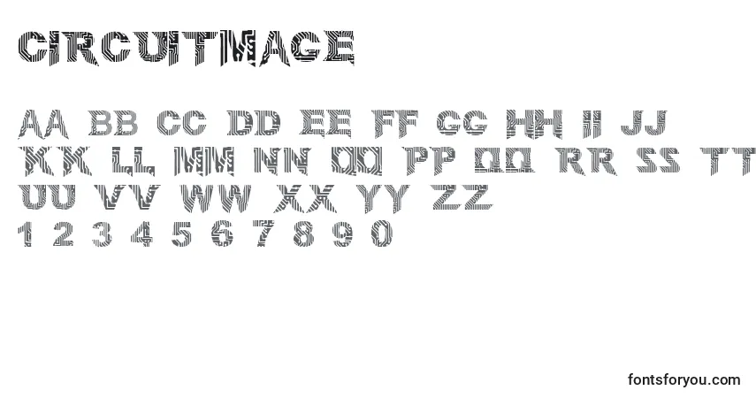 CircuitMage-fontti – aakkoset, numerot, erikoismerkit